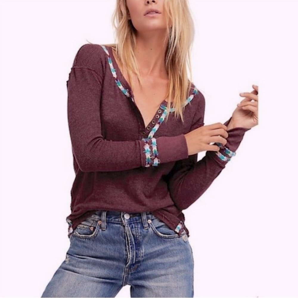 Free People Thermal Henley